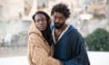 Anna Diop and LaKeith Stanfield in The Book of Clarence.
