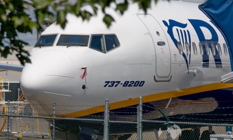 A Boeing 737 Max due to be delivered to Ryanair has had the name Max dropped from the livery. The Boeing 737 Max remains grounded worldwide after two crashes that killed 346 people.