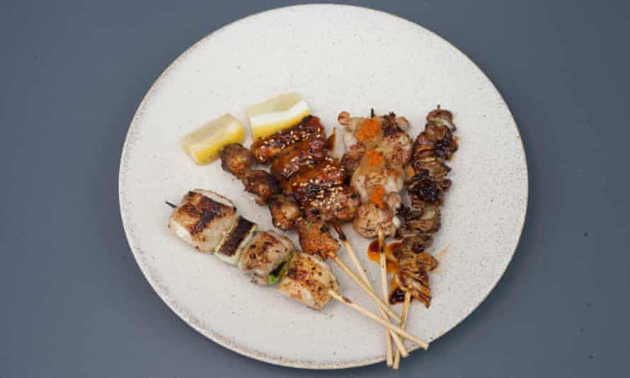‘Different parts of a chicken require a different approach in cooking’ yakitori selection.