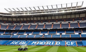 An interior view of Real Madrid's Bernabéu ground