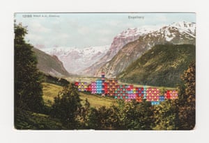 Washing line and mountains