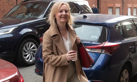 Liz Truss arrives for the Popular Conservatism launch in London