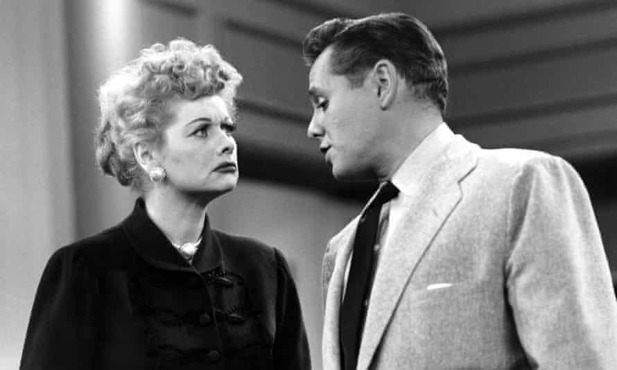 Lucille Ball and Desi Arnaz in I Love Lucy.
