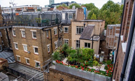 The gardens above Goodge Street station.