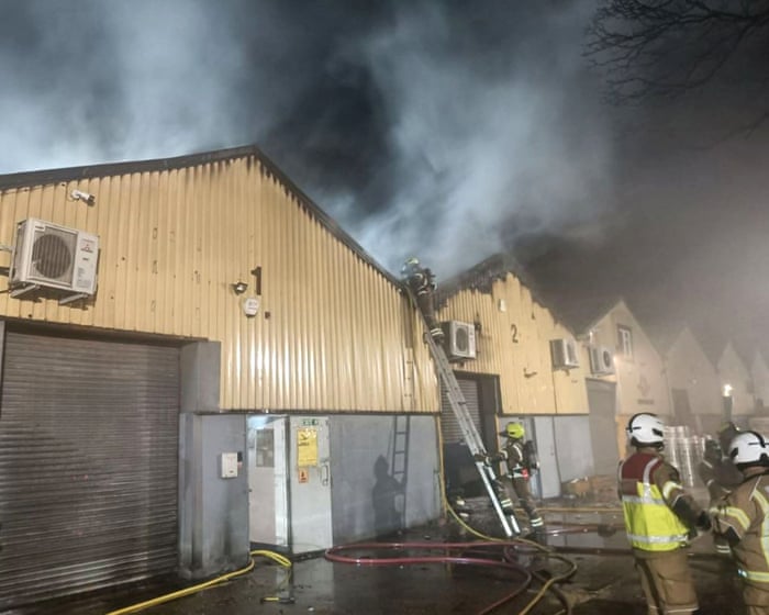 Six Britons jailed for £1m arson attack on warehouse holding aid for Ukraine