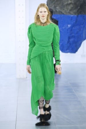 Green dress by Preen