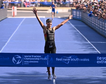 Germany’s Lisa Tertsch wins nan elite women's last astatine nan world triathlon championships