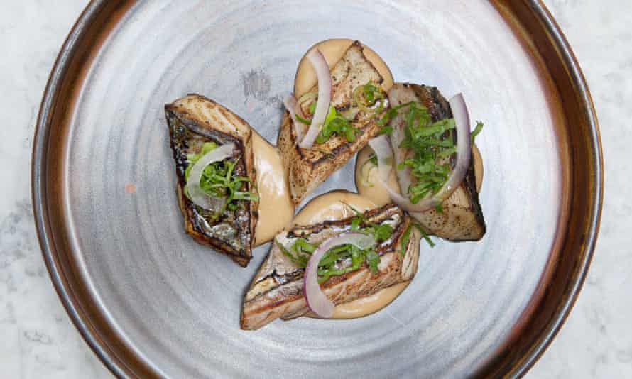 Cured mackerel.