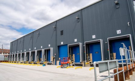 Loading bays at Portsmouth’s border control post