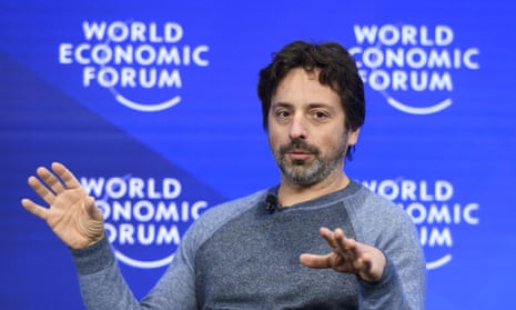 “Don’t panic, we’re here now.” Google co-founder Sergey Brin during a session of the World Economic Forum in Davos. 