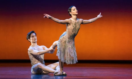 Valentino Zucchetti and Francesca Hayward in Within the Golden Hour by Christopher Wheeldon.