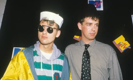 ‘Intoxicating sobriety’ ... (L-R) Chris Lowe and Neil Tennant at the 1986 MTV awards.