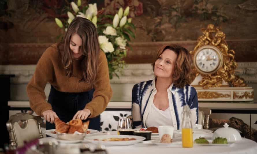 Sigourney Weaver (right) with Fanny Sidney in series 4 of Call My Agent.