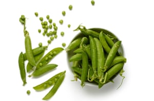 You want young, fresh peas for this soup, but if you can’t get hold of any, frozen peas make an acceptable substitute.