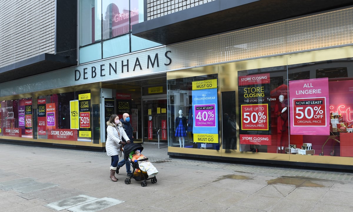 Debenhams to close all stores with 12,000 jobs at risk as Boohoo buys brand | Debenhams | The Guardian