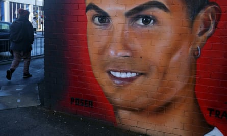 A Cristiano Ronaldo mural in Manchester