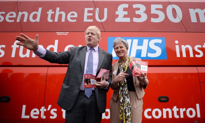 Leave Campaign S 350m Claim Was Too Low Says Boris Johnson Boris Johnson The Guardian