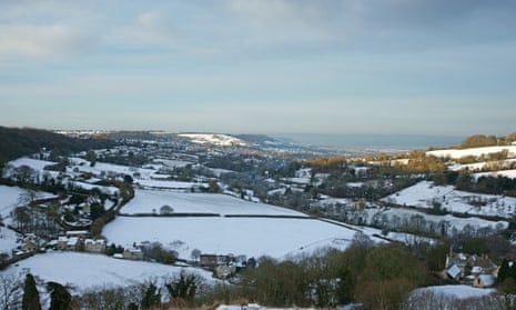 The Stroud valley near Slad, Gloucestershire.