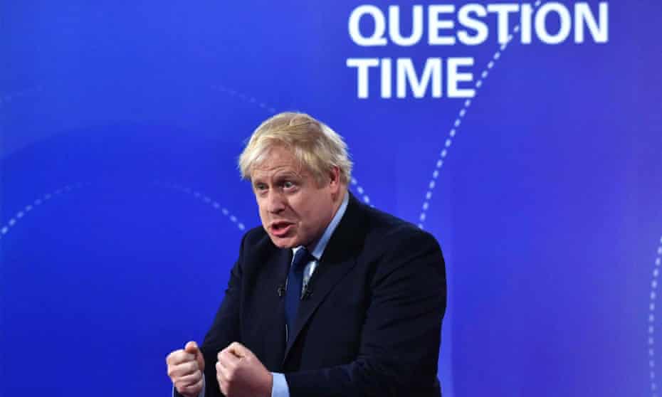 bbc admits mistake in editing out laughter at johnson in tv debate bbc the guardian