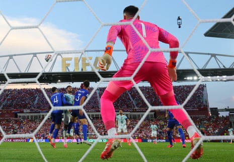 Goncalo Ramos scores a wonderful header! Portugal are in the cusp of the last 16.