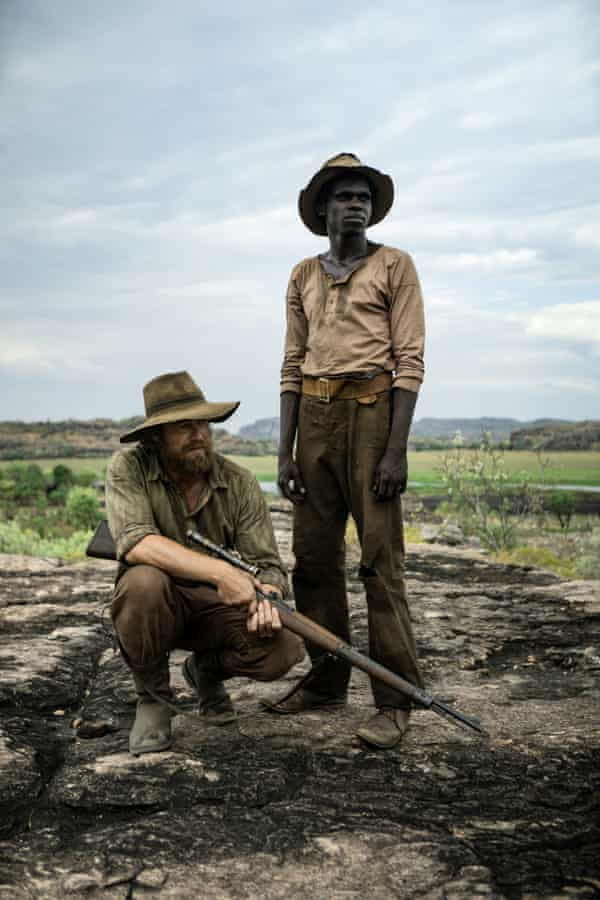 An
image from the Australian film High Ground, starring Simon Baker
and Jacob Junior Nayinggul