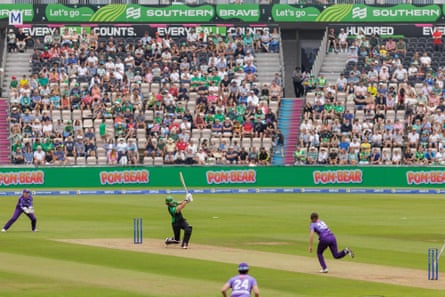 Laura Wolvaardt hits out while batting for Southern Brave against Northern Superchargers