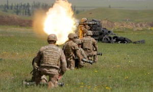 Joint military exercise of forces from Georgia, Britain and the US.