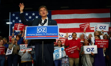 Mehmet Oz loaned his Pennsylvania US Senate campaign about $22m, or about 55% of the roughly $40m he raised.