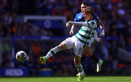 Kyogo Furuhashi’s assured finish puts Celtic ahead