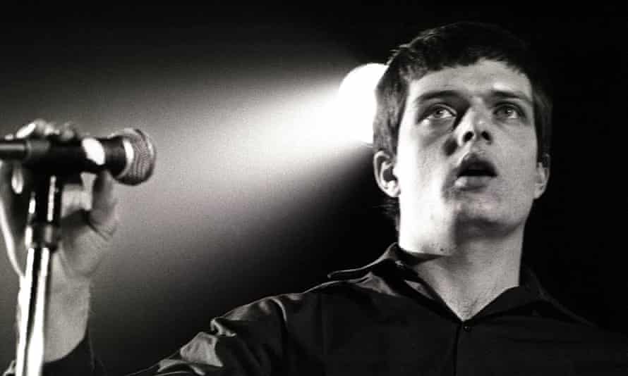 Ian Curtis performs with Joy Division, Rotterdam, 16 January 1980.