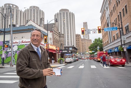Republican presidential candidate Mark Sanford, former governor of South Carolina, during his campaign stop in October 2019, in Oakland, Pennsylvania.