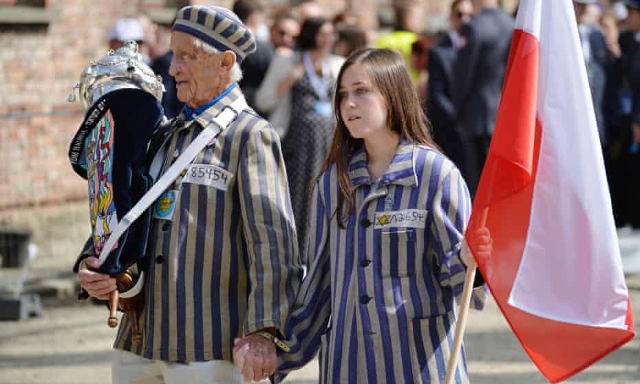 The annual March of the Living to commemorate the Holocaust.