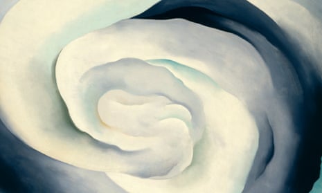 A detail from Georgia O’Keeffe’s Abstraction White Rose, 1927.