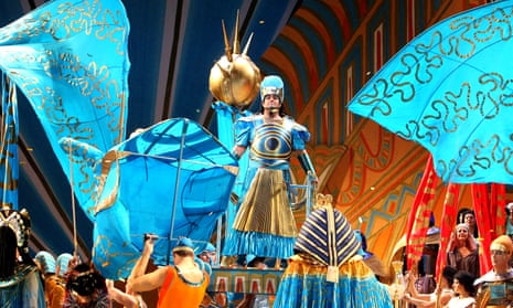 Pyramid schemes? … John Hudson as Radamès in Aida staged by English National Opera in 2007.
