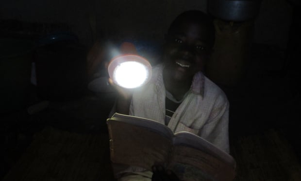 At t Martin’s school in Nambuma, Malawi, teachers will use the lamps to prepare lessons in the evening and to charge up mobile phones for themselves and others. 