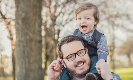 David Early and his son Jonah … ‘There is a stigma when people see you doing a role that isn’t traditional.’