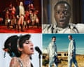 (clockwise from top left) Hamilton, Daniel Kaluuya in Get Out, Breaking Bad, Amy Winehouse.