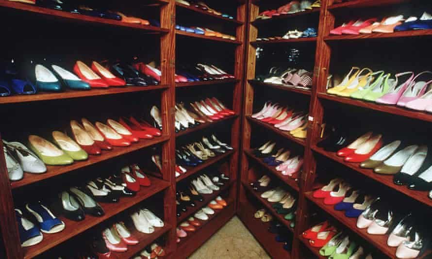Well leeled ... some of Imelda Marcos’s shoes. Photograph: Sipa Press/Rex Features