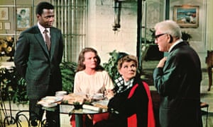 Sidney Poitier,  Katharine Houghton, Katharine Hepburn and Spencer Tracy in Guess Who’s Coming to Dinner, 1967