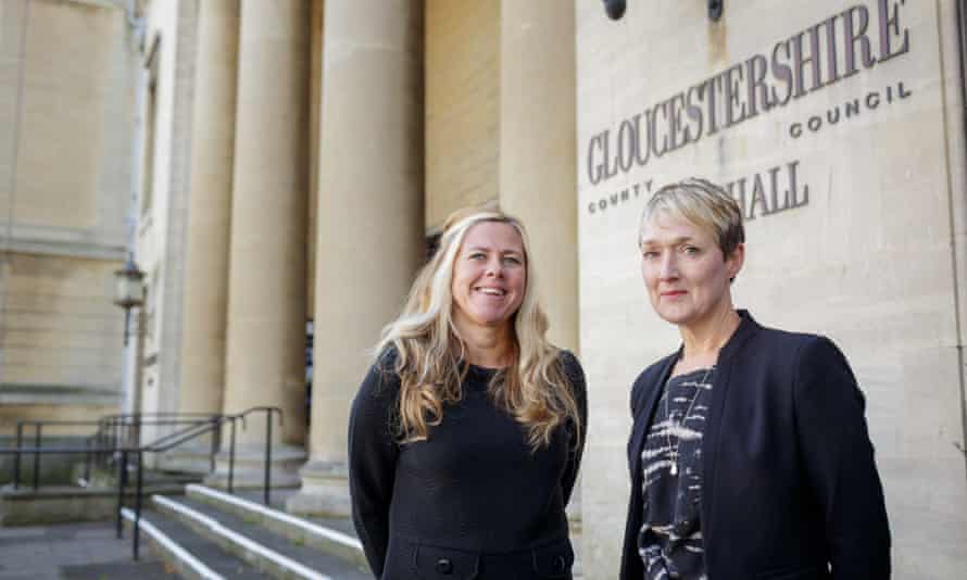 Alison Williams, right, new interim director of children’s services at Gloucestershire, and Sarah Holtom, the council’s principal social worker