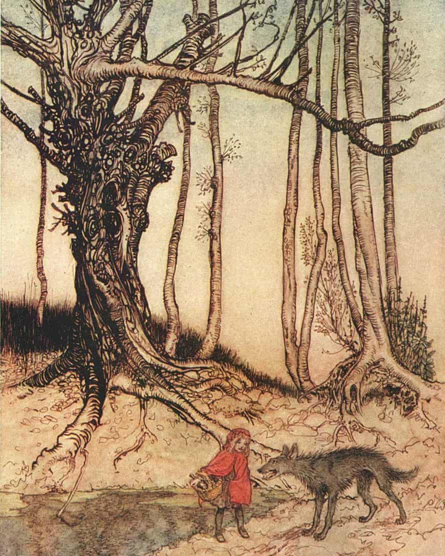 Arthur Rackham illustration for Little Red Riding Hood