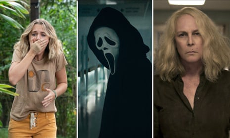 Stills from I Know What You Did Last Summer, Scream and Halloween Kills