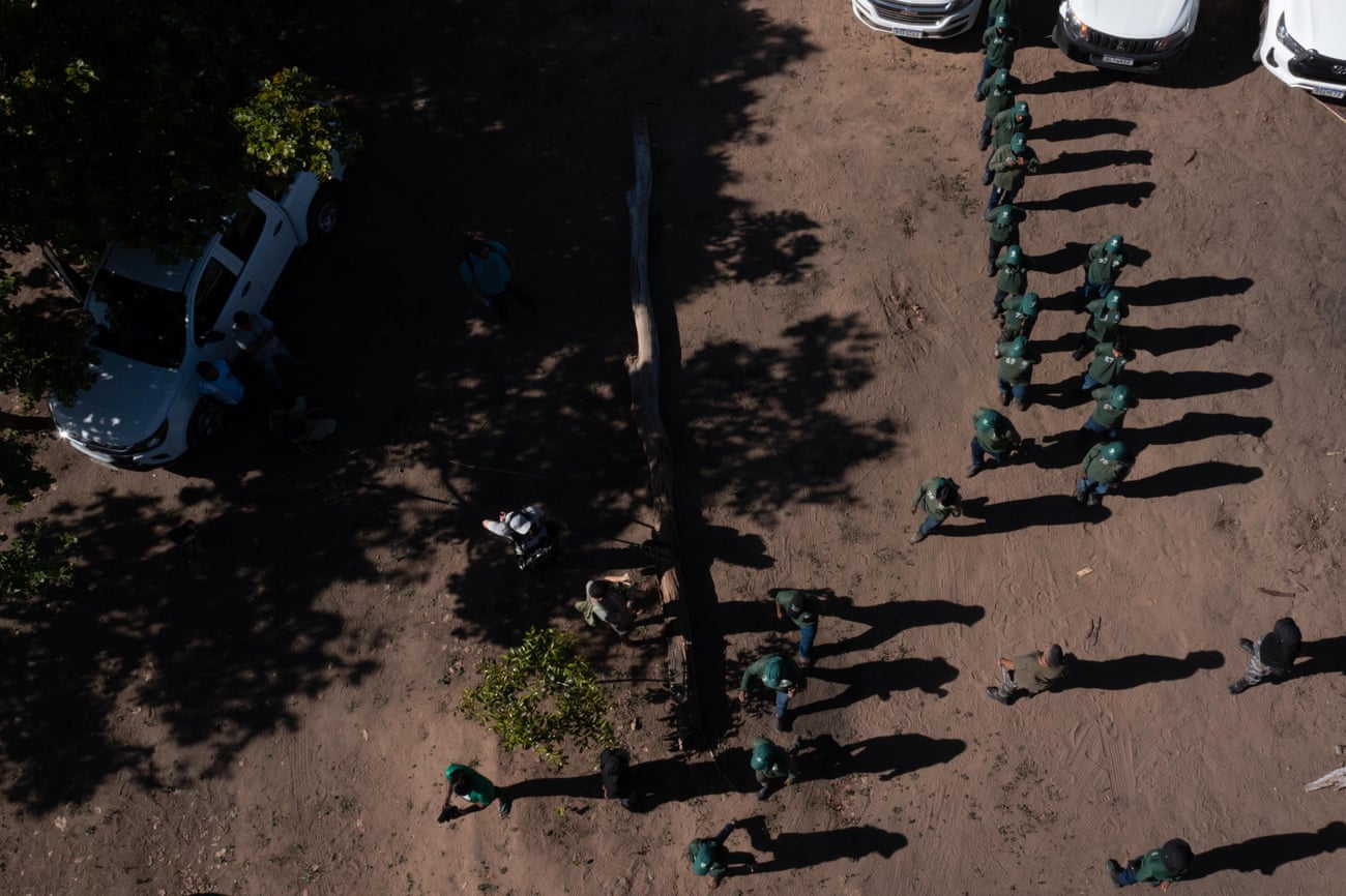 The Forest Guardians hold a training session during the week-long exchange in Zutiwa