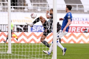 Callum Wilson of Newcastle United scores his team’s second goal.