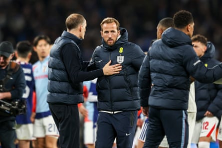 Thomas Tuchel with Harry Kane