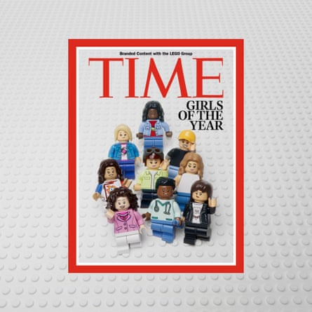 Front cover of Time with the girls of the year turned into lego figurines