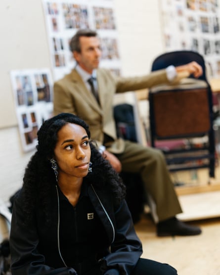 Linseigh Green and Jay Simpson in rehearsals for The Story.