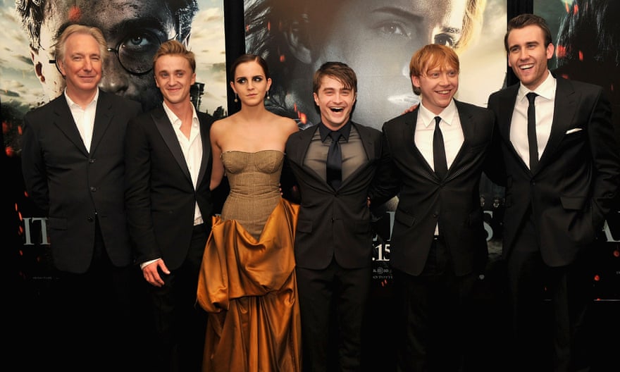 The New York premiere of Harry Potter and the Deathly Hallows: Part 2, with (from left) Tom Felton, Emma Watson, Daniel Radcliffe, Rupert Grint and Matthew Lewis, 2011.