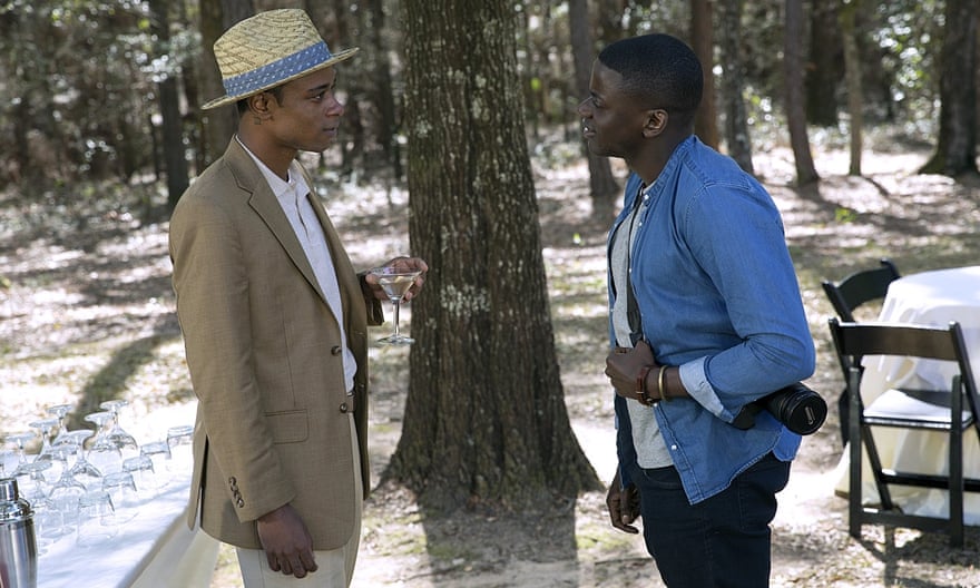 Lakeith Stanfield, left, and Daniel Kaluuya in Get Out, directed by Jordan Peele, 2017.