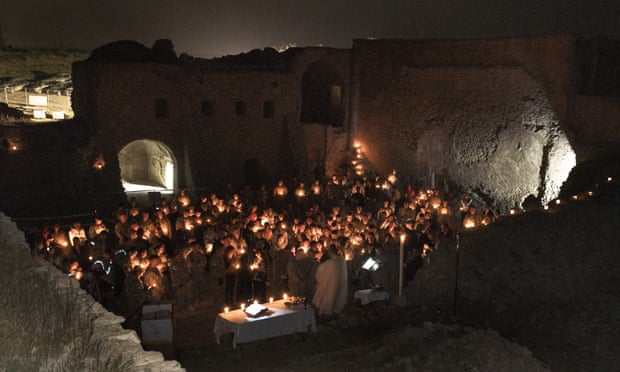 A 2010 Catholic Easter service held at the monastery for US soldiers.